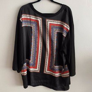 MNG Collection Multi-Color Print Long Sleeve